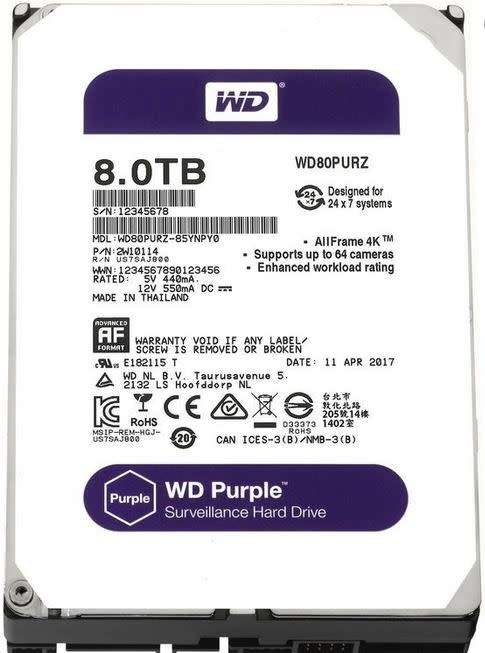 WD Purple 8tb