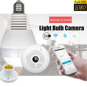 1080P IP Bulb Camera, Starlight Night Vision Camera, 3D Panoramic(LOCAL STOCK)