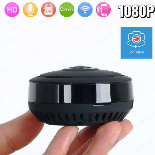 WiFi / IP/ WIRELESS panoramic fisheye 360 camera 2.0mp