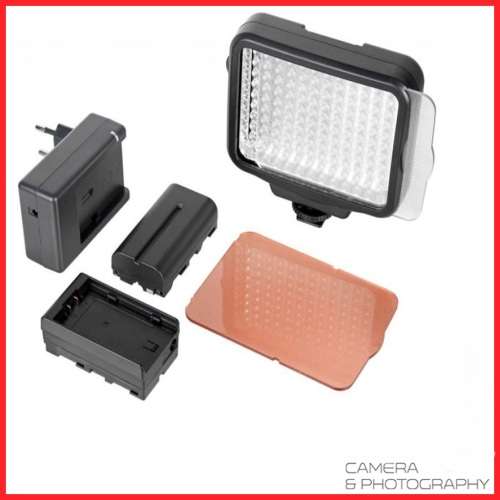 PROFESSIONAL VIDEO LIGHT ILLUMINATOR KIT WITH BATTERY AND CHARGER - LED-5009