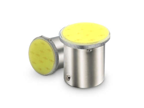 LED Single Contact COB Car Bulb Twin Pack - BA15s - Cool White