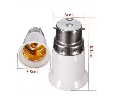 B22 to E27 LED Light Bulb Adapter
