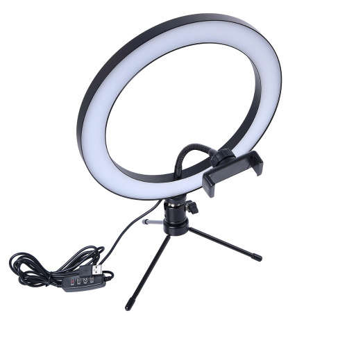 Led Desktop Ring Light With Mini Tripod