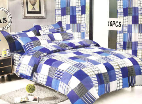 10 Piece Duvet Cover Set - Double Bed Lnlh