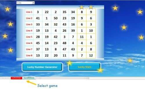 Lotto Number Predictor/Generator: Excel Software