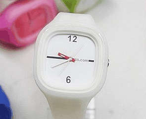 High Quality Unisex Silicone Jelly Watch - White