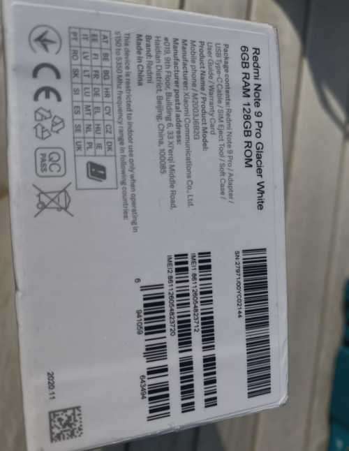 Xiaomi Redimi Note 9 pro