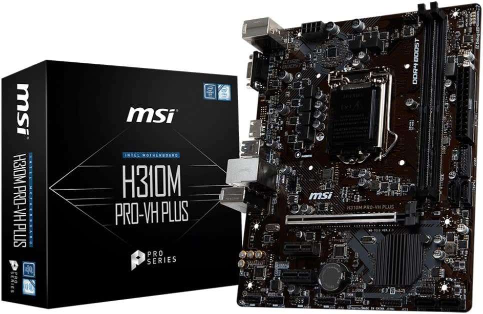 MSi 8th & 9th gen motherboards, DDR4, 1151, HDMi, USB3, 7.1 HD Audio, 1 yr warranty. R999