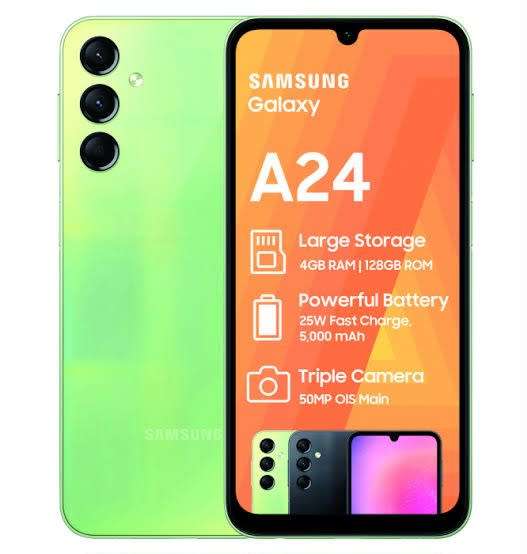 SAMSUNG GALAXY A24|| 5OMP CAMERA,TRIPLE SET UP,4G/128G VERY GOOD CONDITION,