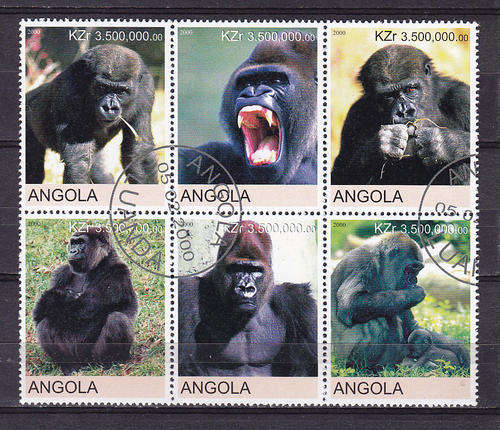 ANGOLA : GUERILAS,, VERY FINE C.T.O. BLOCK