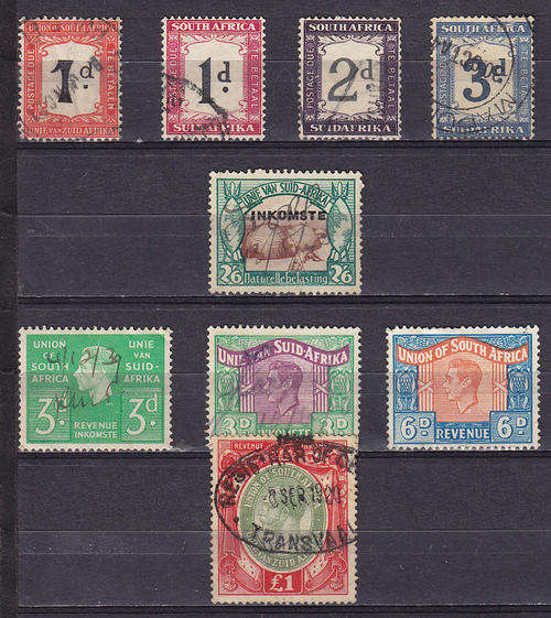 S.A. UNION : FINE POSTAGE DUES AND REVENUES AS PER SCAN