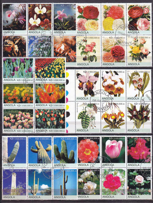 ANGOLA : SELECTION OF SIX VERY FINE UNMOUNTED MINT, CANCLED TO ORDER SETS