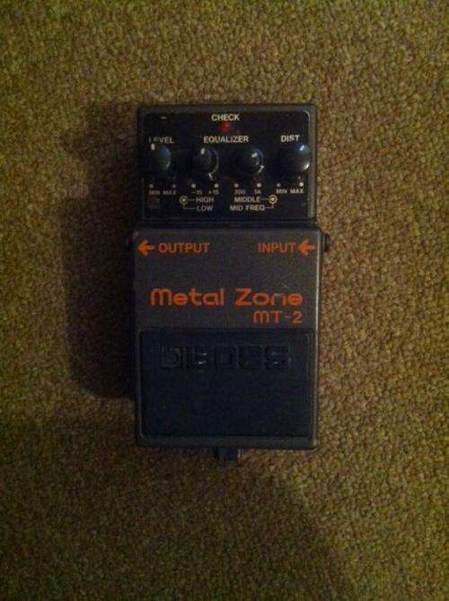 BOSS Metal Zone MT-2 Guitar Effects Pedal for Sale