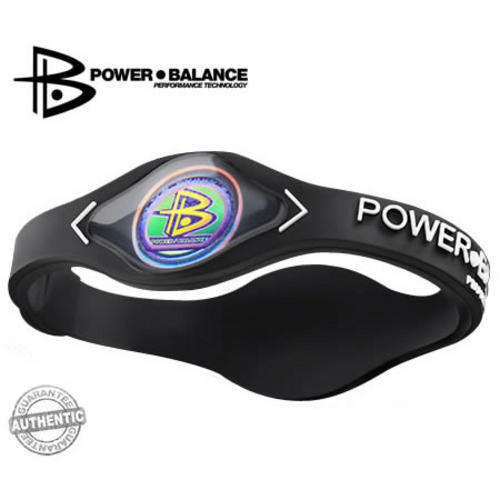 NEW! 100% Original Power Balance Silicone Wristband Bracelet :BLACK SIZE:S
