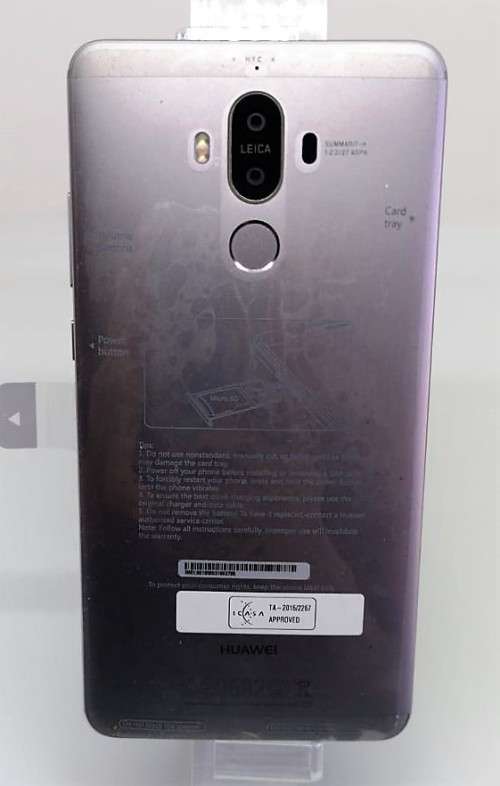 Like New Huawei Mate 9 64gig - Single Sim - 4gb ram 64gig memory Single sim - Model - MHGA-L09