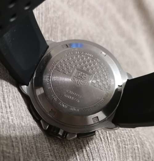 Wow !!! Pre Owned Gents Tag Chronograph Watch Replacement Rubber Strap - Very Stylish !!!