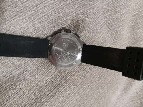 Wow !!! Pre Owned Gents Tag Chronograph Watch Replacement Rubber Strap - Very Stylish !!!