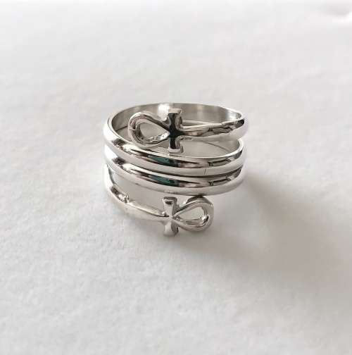 Solid 925 Sterling Silver Designer Egyptian Style Ring, NOT PLATED!!