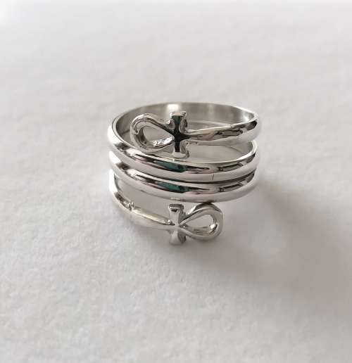 Solid 925 Sterling Silver Designer Egyptian Style Ring, NOT PLATED!!