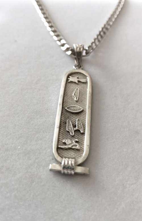 Solid 925 Sterling Silver Egyptian Designer  Style Pendant, very unique, NOT PLATED!!
