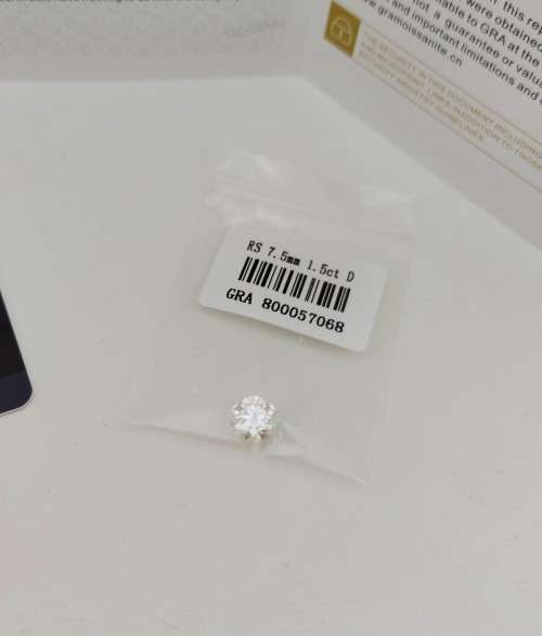 R1 Start ,Wow!!! 1.0ct Certified Moissanite ,D Color, VVS1 Clarity