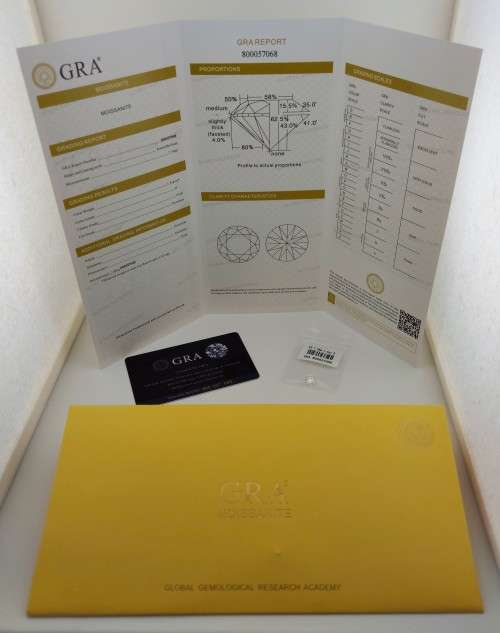 R1 Start ,Wow!!! 1.0ct Certified Moissanite ,D Color, VVS1 Clarity