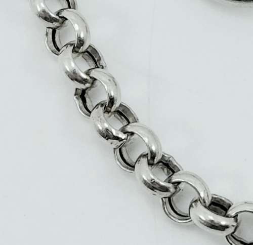 Solid 925 Silver Designer Belcher Link Bracelet, As per Pictures Posted.