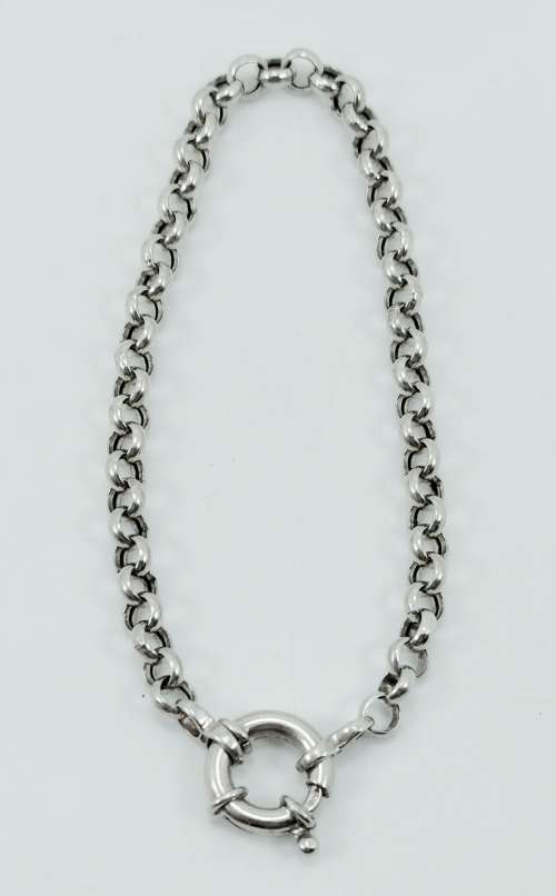 Solid 925 Silver Designer Belcher Link Bracelet, As per Pictures Posted.