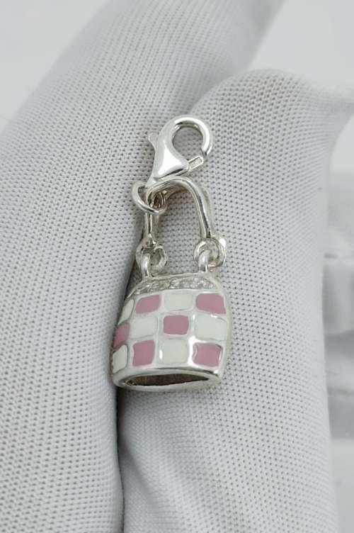 Solid 925 Silver, Handbag Style Charm, can be used as Charm or Pendant!!!