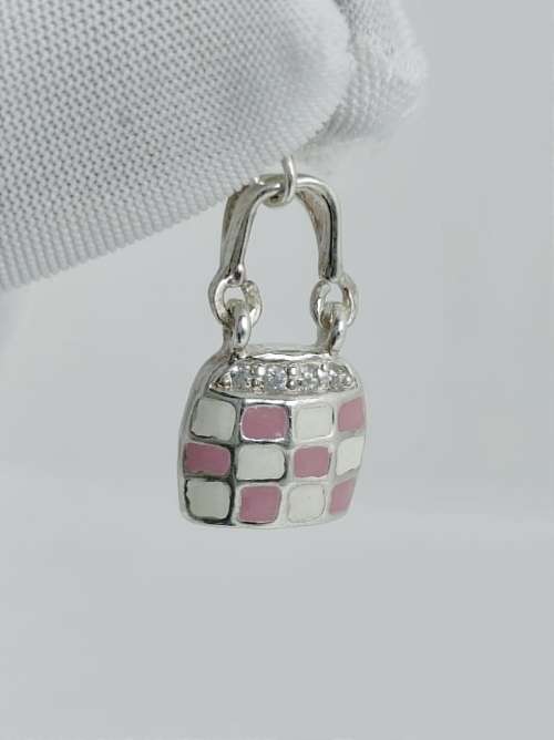 Solid 925 Silver, Handbag Style Charm, can be used as Charm or Pendant!!!