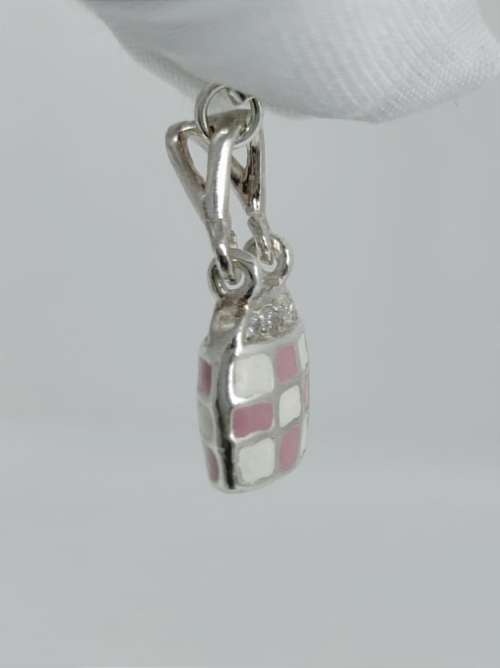 Solid 925 Silver, Handbag Style Charm, can be used as Charm or Pendant!!!