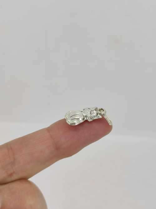 Solid 925 Silver Designer Kitty Kat Charm/Pendant