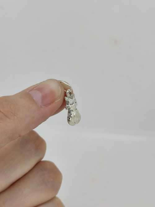 Solid 925 Silver Designer Kitty Kat Charm/Pendant