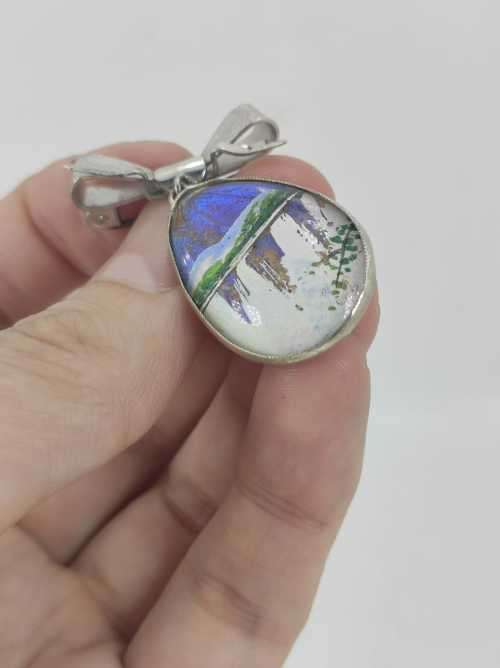 Solid 925 Silver Vintage Brooch Pin