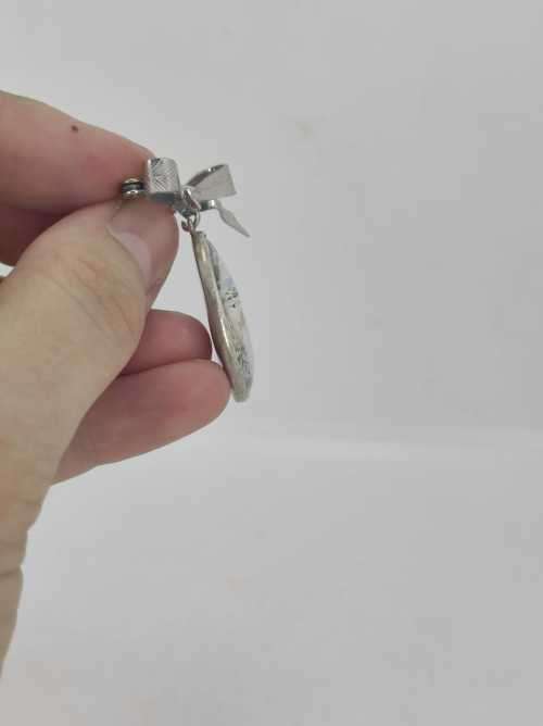 Solid 925 Silver Vintage Brooch Pin