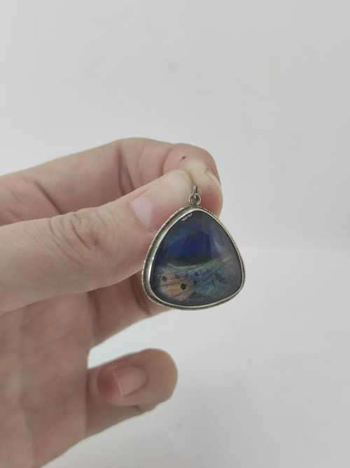 Solid 925 Silver Vintage pin Brooch