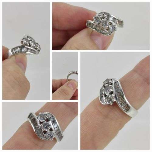 Silver 925 Silver Designer Engagement Ring