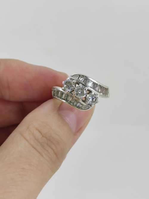 Silver 925 Silver Designer Engagement Ring