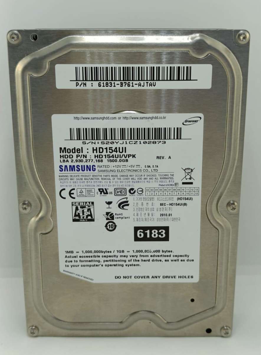1 x Samsung Desktop 3.5` Hard drive, 1.5 Terrabite, Tested, as per pictures