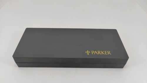 Vintage Parker 95 Matte Black Gold Ballpoint Pen with Original Box and Papers