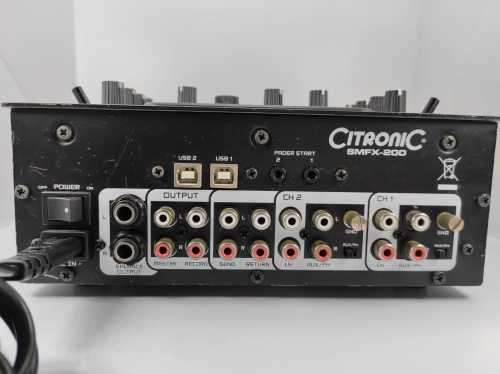 Citronic 2 Channel Dj Mixer, model - SMFX200, Please see pictures posted!!!