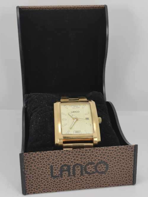 Lanco Unisex Gold Color Watch with Original Box, Very good condition!!!!