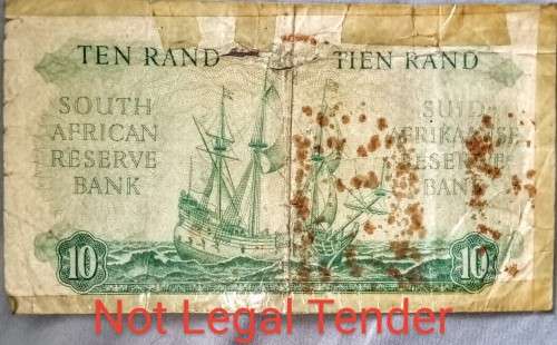 3 x South Frican Bank Notes, R1, R2 and R5, bid for all 3 together, see pictures