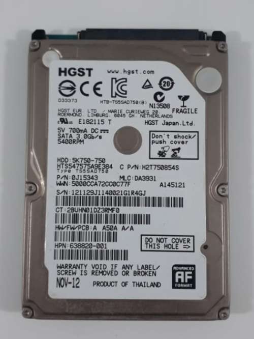 5 x Various Laptop Hard drives for Sale 100% working condition. Please see description for sizes.