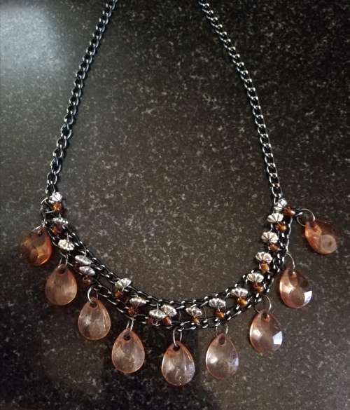R1 Start - 2 x Vintage Necklaces with Crystal Gems As per pictures posted