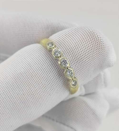 18ct Gold and Diamond Eternity Band, Vintage, Clearly Hallmarked!!!