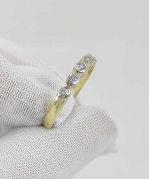 18ct Gold and Diamond Eternity Band, Vintage, Clearly Hallmarked!!!