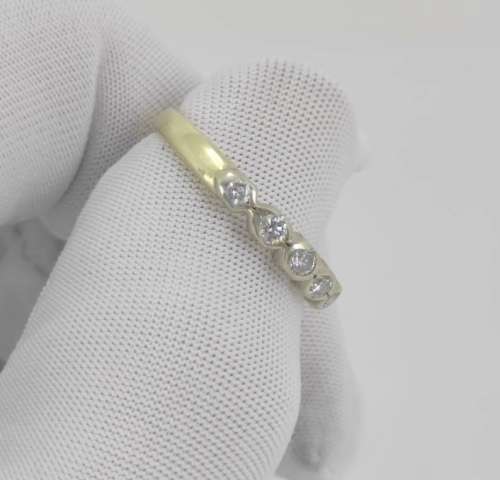 18ct Gold and Diamond Eternity Band, Vintage, Clearly Hallmarked!!!