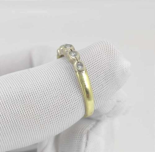 18ct Gold and Diamond Eternity Band, Vintage, Clearly Hallmarked!!!