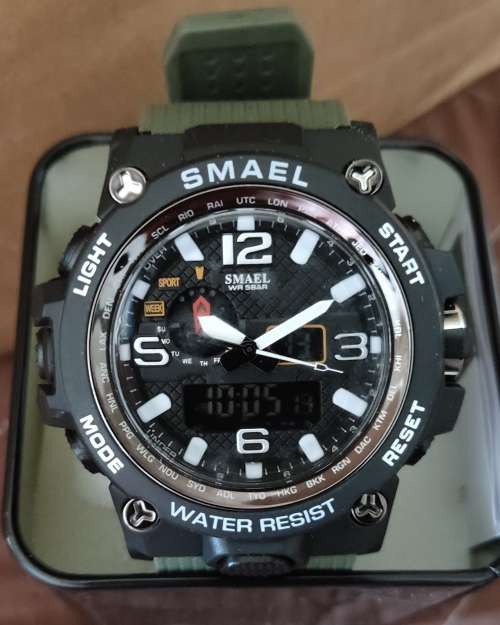 Wow!!! Smael Multifunctional Sports Watch, Army Green and Black Colour !!!!